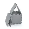 Zopa 9 db-os Puzzle habszőnyeg - 30x30 cm - világos szürke Light Grey #ZOP086620