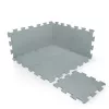 Zopa 9 db-os Puzzle habszőnyeg - 30x30 cm - világos szürke Light Grey #ZOP086620