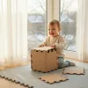 Zopa 9 db-os Puzzle habszőnyeg - 30x30 cm - világos szürke Light Grey #ZOP086620