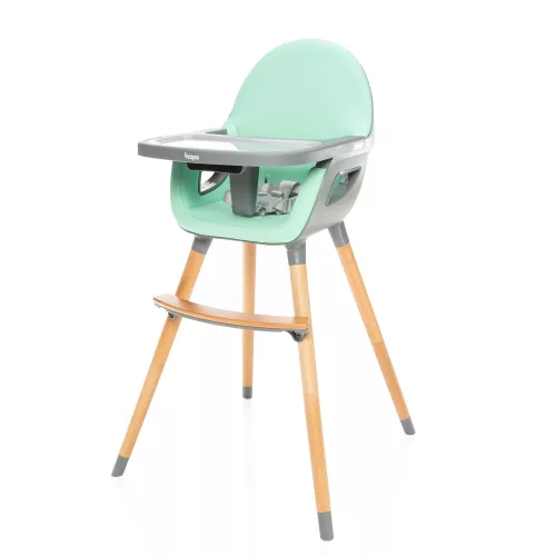 Zopa Dolce 2 Etetőszék fa lábbal Ice Green-grey türkizzöld-szürke