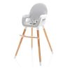 Zopa Dolce 2 Etetőszék fa lábbal Dove Grey-white galambszürke-fehér