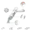 Zopa Lépcsős WC szűkítő - galambszürke Dove Grey #ZOP086040
