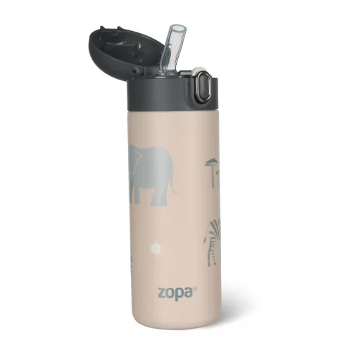 Zopa 400 ml-es termosz szívószállal - szafari Safari #ZOP086304