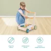 Zopa Fa járássegítő kocsi építőkockákkal Wood #ZOP086078