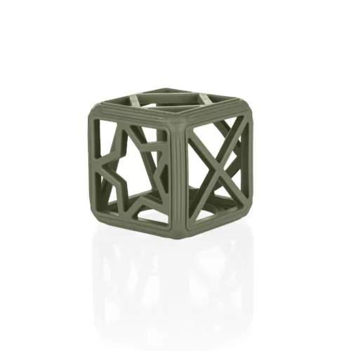 Zopa Szilikon rágóka Négyzet - fenyőzöld Forest Green #ZOP086402