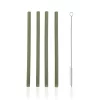 Zopa Szilikon szívószál 4 db - fenyőzöld Forest Green #ZOP086404