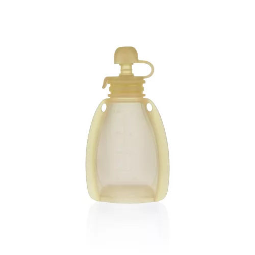 Zopa Szilikon újratölthető bébiétel tasak - sárga Transparent Yellow #ZOP086352