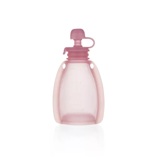 Zopa Szilikon újratölthető bébiétel tasak - rózsaszín Transparent Pink #ZOP086352