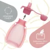 Zopa Szilikon újratölthető bébiétel tasak - rózsaszín Transparent Pink #ZOP086352