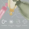 Zopa Szilikon újratölthető bébiétel tasak - rózsaszín Transparent Pink #ZOP086352