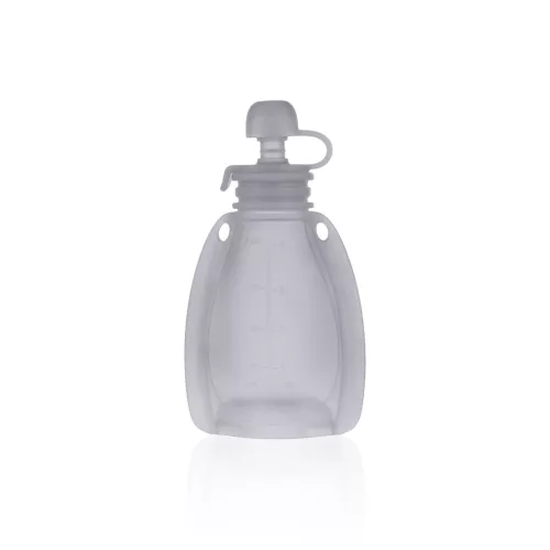 Zopa Szilikon újratölthető bébiétel tasak - szürke Transparent Grey #ZOP086352