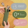 Zopa Szilikon evőeszköz tok - galambszürke Dove Grey #ZOP086354