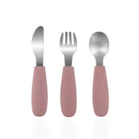   Zopa Szilikon gyerek evőeszköz - rózsaszín Old Pink #ZOP086356