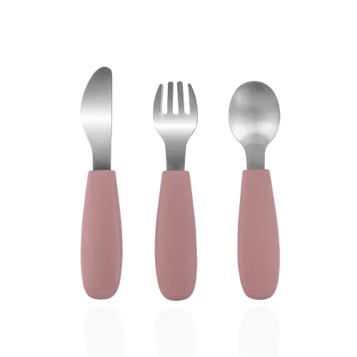 Zopa Szilikon gyerek evőeszköz - rózsaszín Old Pink #ZOP086356