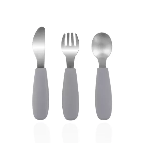 Zopa Szilikon gyerek evőeszköz - galambszürke Dove Grey #ZOP086356