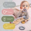 Zopa Szilikon-bambusz kirakó fogaskerekekkel Multicolor #ZOP086512
