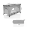 Zopa Lely utazóágy - antracit szürke Antracit Grey #ZOP086210