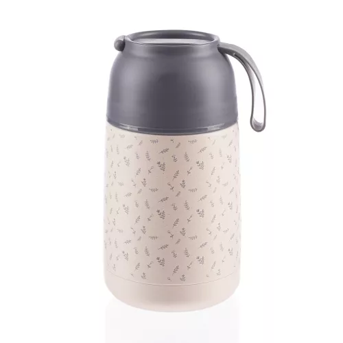 Zopa 620 ml-es ételtermosz szilikon tartóval - virágok Flowers #ZOP086300