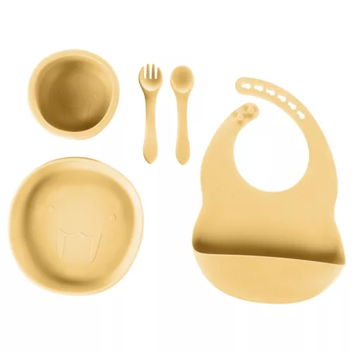 Zopa Szilikon étkezési szett - mustársárga Mustard Yellow #ZOP086310