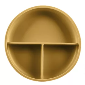   Zopa Szilikon osztott tányér tapadókoronggal - mustársárga Mustard Yellow #ZOP086330