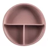 Zopa Szilikon osztott tányér tapadókoronggal - rózsaszín Old Pink #ZOP086330