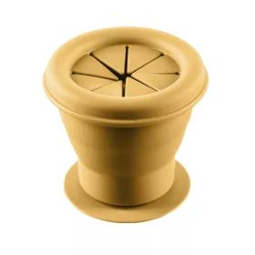   Zopa Szilikon összehajtható snackdoboz tapadókoronggal - mustársárga Mustard Yellow #ZOP086350