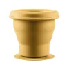 Zopa Szilikon összehajtható snackdoboz tapadókoronggal - mustársárga Mustard Yellow #ZOP086350