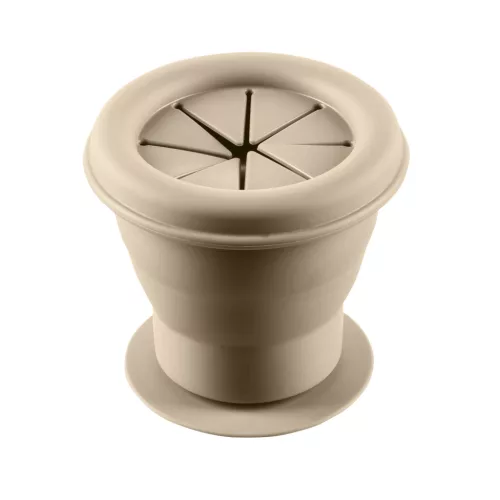Zopa Szilikon összehajtható snackdoboz tapadókoronggal - bézs Sand Beige #ZOP086350
