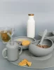 Zopa Szilikon tál tapadókoronggal és kanállal - mustársárga Mustard Yellow #ZOP086360