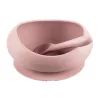 Zopa Szilikon tál tapadókoronggal és kanállal - rózsaszín Old Pink #ZOP086360