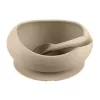 Zopa Szilikon tál tapadókoronggal és kanállal - bézs Sand Beige #ZOP086360