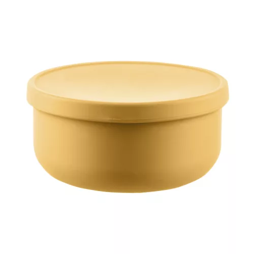 Zopa Szilikon tál fedővel - mustársárga Mustard Yellow #ZOP086370