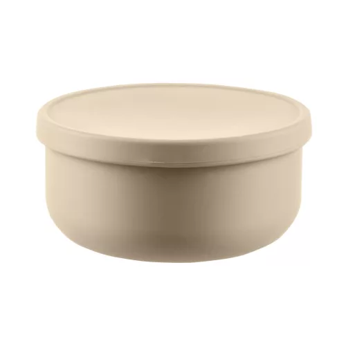 Zopa Szilikon tál fedővel - bézs Sand Beige #ZOP086370