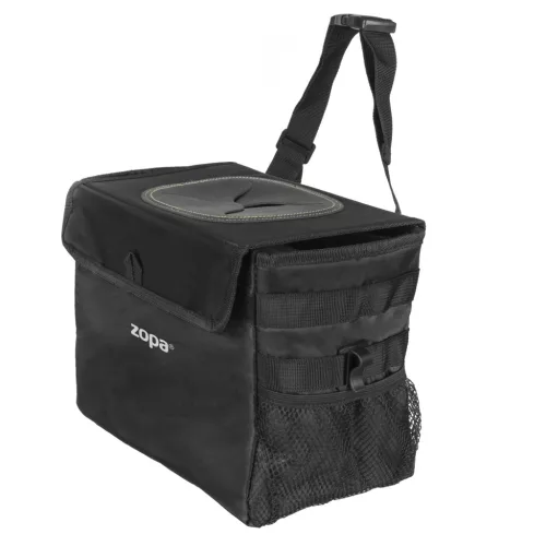Zopa Vízálló autós hulladékgyűjtő fedéllel Black #ZOP086217