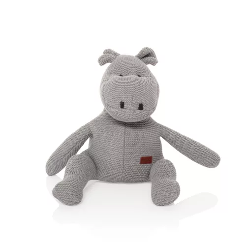 Zopa Kötött játék víziló - szürke Grey #ZOP033011