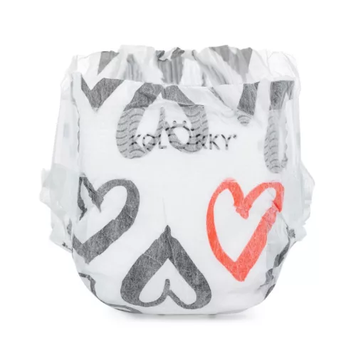 KOLORKY DAY #ÖKO pelenka #Szívecskék #S (3-6kg) #25db