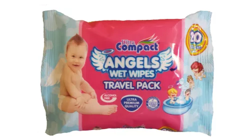 Ultra Compact Nedves törlőkendő Angels #20 db