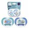 Philips Avent játszócumi Ultra Air 6-18hó 2db fiú Text SCF080/03