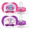 Philips Avent játszócumi Ultra Air 6-18hó 2db lány Text SCF080/04