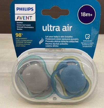 Philips Avent játszócumi ultra air #2db-os #18+hó #neutral