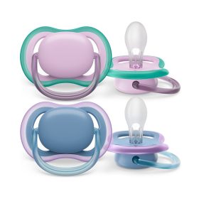   Philips Avent játszócumi ultra air #neutral #2db-os #6-18hó #lányos kék