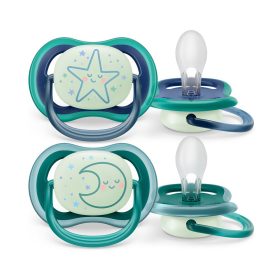   Philips Avent játszócumi ultra air #éjszakai #2db-os #6-18hó #fiús