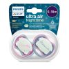 Philips Avent játszócumi ultra air #éjszakai #2db-os #6-18hó #lányos