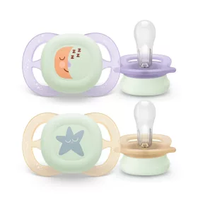   Philips Avent játszócumi Ultra Start éjszakai 0-2hó 2db lányos