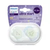Philips Avent játszócumi Ultra Start éjszakai 0-2hó 2db fiús