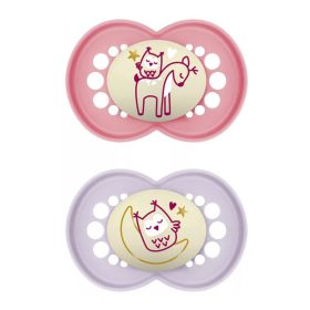   Mam Original Night játszócumi #szilikon #2db #16 hó #Girl #855771