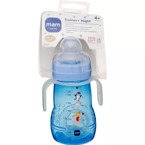 Mam Trainer Night tanulópohár 220ml Boy #855979