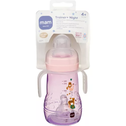 Mam Trainer Night tanulópohár 220ml Girl #855986