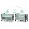Fillikid Zürich utazóágy magasságemelős kerekes együttalvós #menta #4032-14