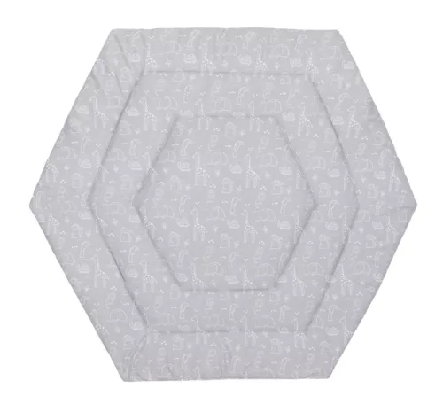 Fillikid betét hatszögletű utazójárókába 124cm átmérőjű #szürke Safari #1121-77